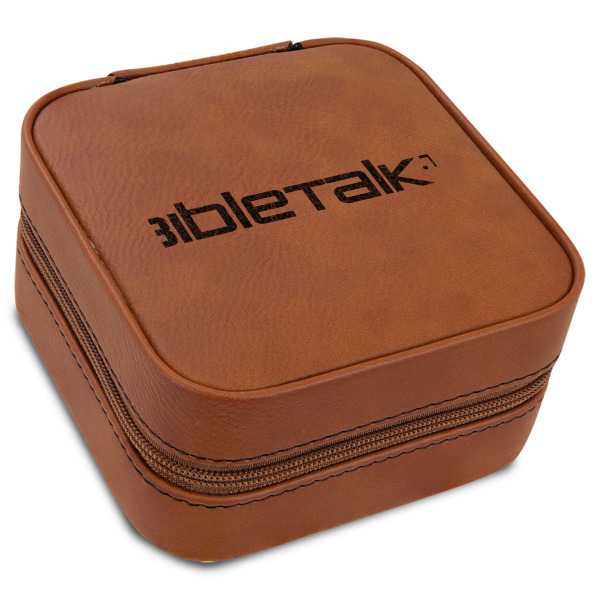 Custom Logo Travel Jewelry Box - Leather
