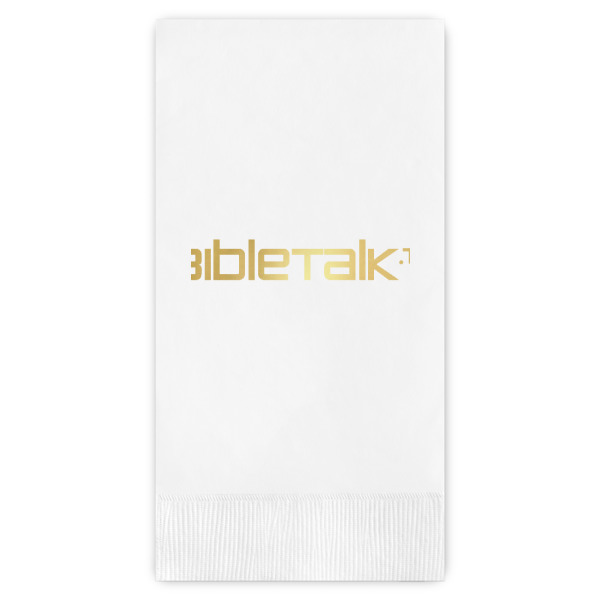 Custom Logo Guest Napkins - Foil Stamped