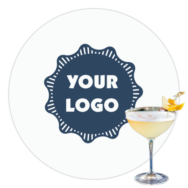 Custom Logo Printed Drink Topper - 3.5"