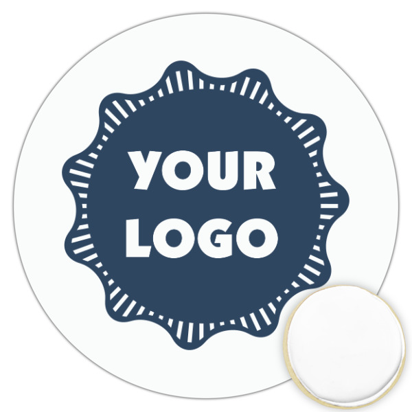 Custom Logo Printed Cookie Topper - 3.25"
