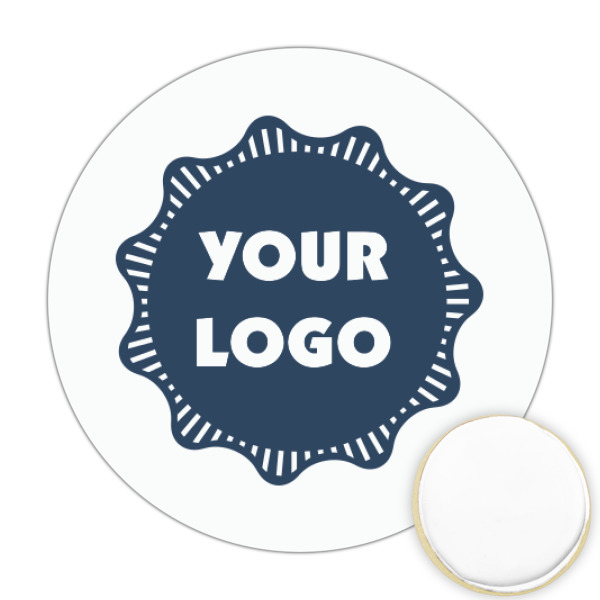 Custom Logo Printed Cookie Topper - Round