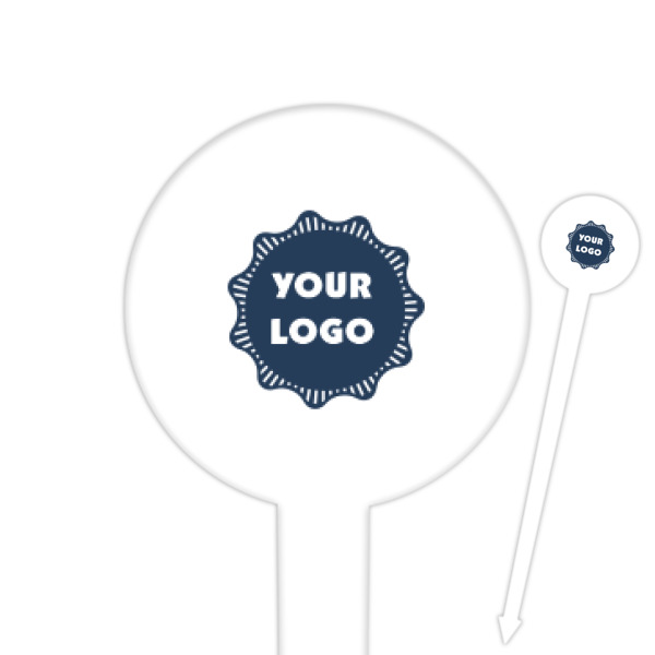 Custom Logo Round Plastic Food Picks