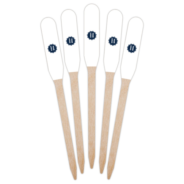 Custom Design - Wooden Food Pick - Paddle - Fan View