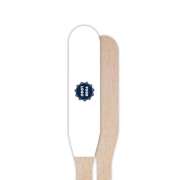 Custom Design - Wooden Food Pick - Paddle - Single Sided - Front & Back