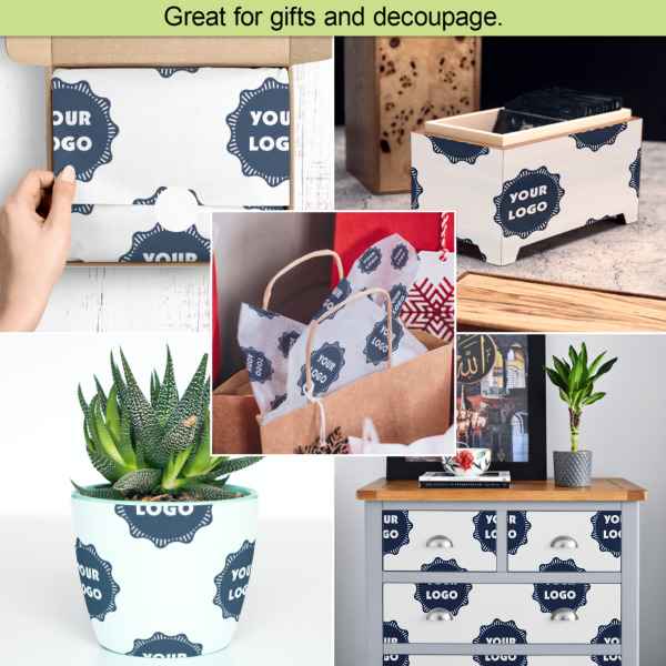 Custom Design - Tissue Paper - In Use Collage