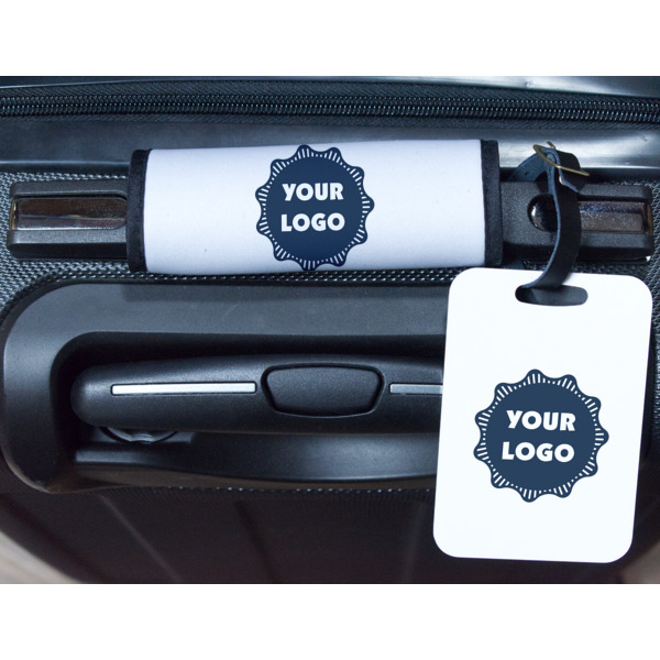 Custom Design - Metal Luggage Tag & Handle Wrap - In Context