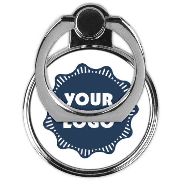 Custom Design - Cell Phone Ring Stand & Holder - Front (Collapsed)