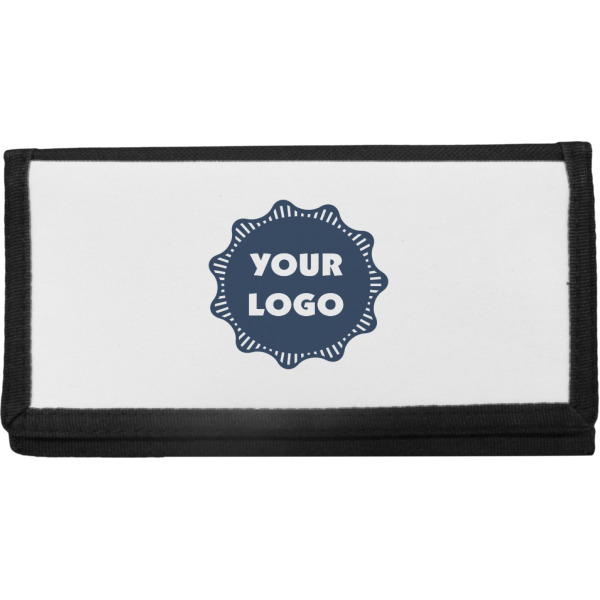 Custom Logo Canvas Checkbook Cover
