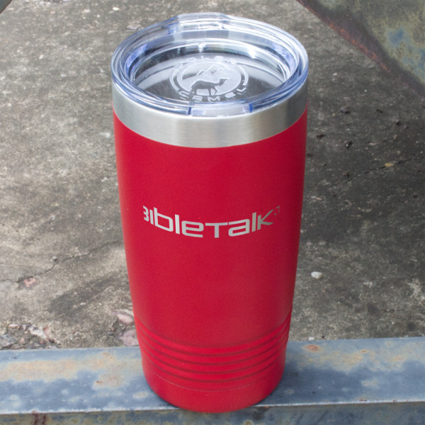 Custom Design - Red Polar Camel Tumbler - 20oz - Angled