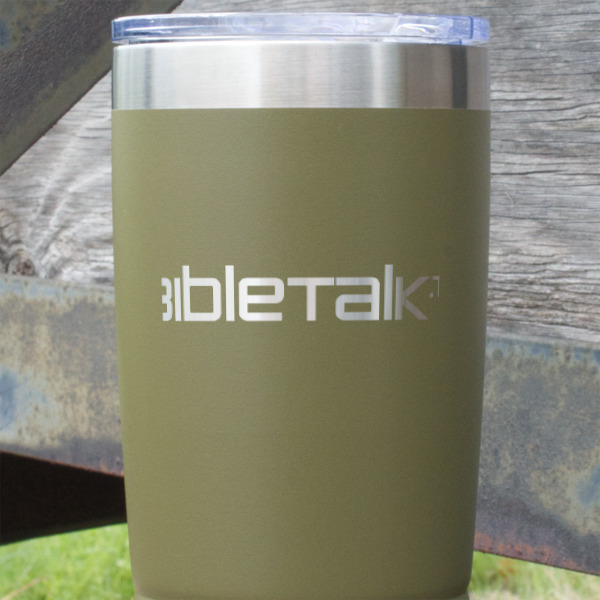 Custom Design - Olive Polar Camel Tumbler - 20oz - Close Up