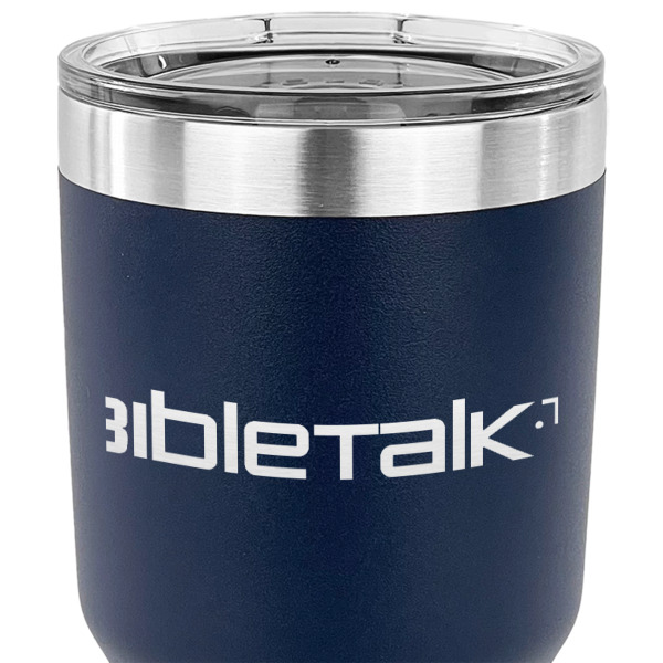 Custom Design - 30 oz Stainless Steel Ringneck Tumbler - Navy - CLOSE UP