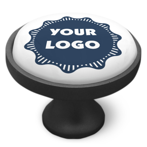 Custom Design - Cabinet Knob - Black - Side