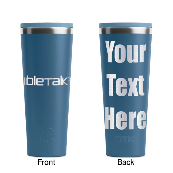 Custom Design - Steel Blue RTIC Everyday Tumbler - 28 oz. - Front and Back