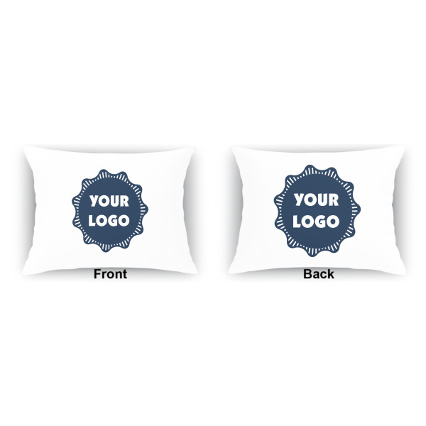 Custom Design - Indoor Rectangular Burlap Pillow (Front and Back)