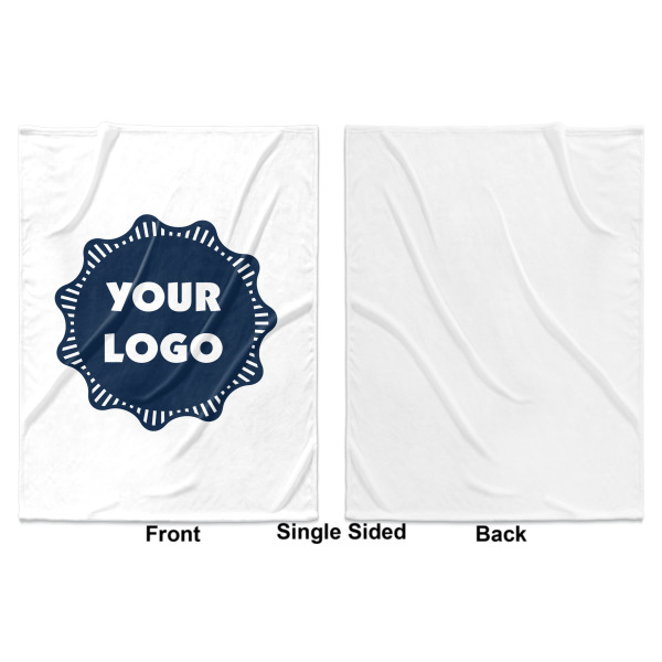 Custom Design - Baby Blanket (Single Sided - Printed Front, White Back)