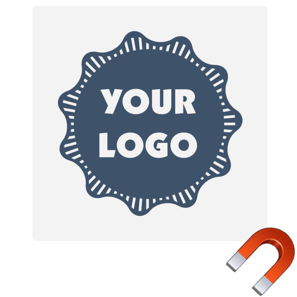 Custom Logo Square Car Magnet - 6"