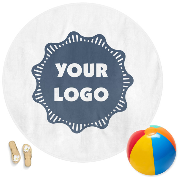 Custom Logo Round Beach Towel