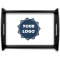 Logo Black Wooden Tray - Large