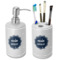 Logo Ceramic Bathroom Accessories Set