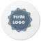 Logo Round Rubber Backed Coaster - Single