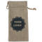 Logo Burlap Gift Bag - Large - Single-Sided