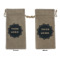Logo Burlap Gift Bag - Large - Double-Sided
