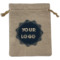 Logo Burlap Gift Bag