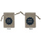Logo Burlap Gift Bag - Small - Double-Sided