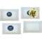 Logo Glass Rectangular Lunch / Dinner Plate - Set of 4
