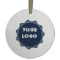 Logo Flat Glass Ornament - Round