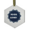 Logo Flat Glass Ornament - Hexagon