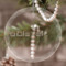 Logo Engraved Glass Ornament