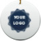 Logo Round Ceramic Ornament