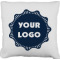 Logo Faux-Linen Throw Pillow 26"