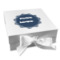 Logo Gift Box with Magnetic Lid - White