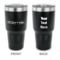Logo 30 oz Stainless Steel Tumbler - Black - Double-Sided