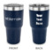 Logo 30 oz Stainless Steel Tumbler - Navy - Double-Sided