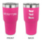 Logo 30 oz Stainless Steel Tumbler - Pink - Double-Sided