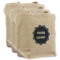 Logo Reusable Cotton Grocery Bags - Set of 3