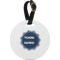 Logo Plastic Luggage Tag - Round
