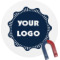 Logo Round Fridge Magnet