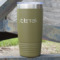 Logo 20 oz Stainless Steel Tumbler - Olive - Single-Sided
