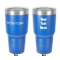 Logo 30 oz Stainless Steel Tumbler - Royal Blue - Double-Sided