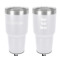 Logo 30 oz Stainless Steel Tumbler - White - Double-Sided