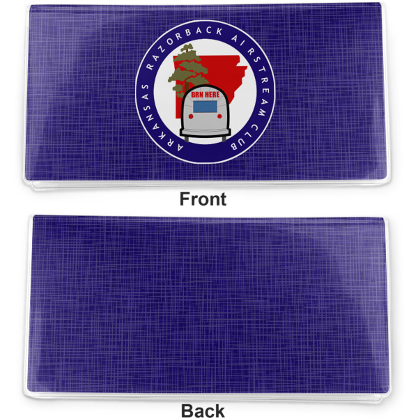 Custom Design - Vinyl Check Book Cover - Front and Back