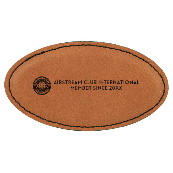 Custom Design Your Own Leatherette Oval Name Badge with Magnet