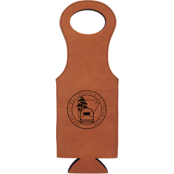 Custom Design Your Own Leatherette Wine Tote
