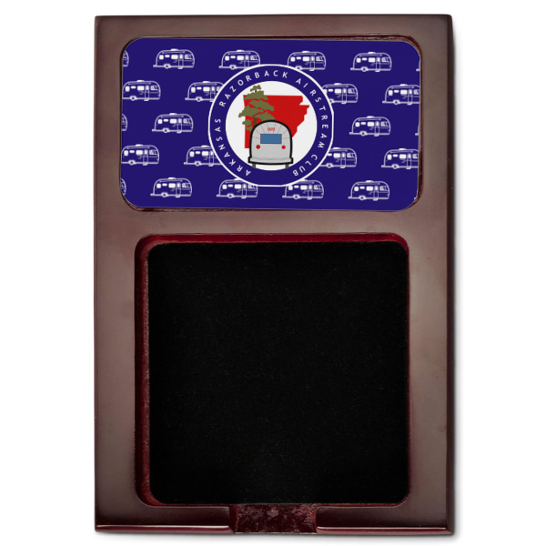 Custom Design - Red Mahogany Sticky Note Holder - Flat