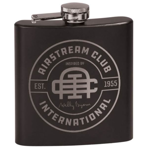 Custom Design Your Own Black Flask Set