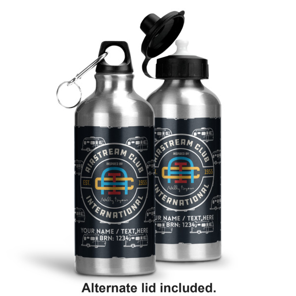 Custom Design - Aluminum Water Bottle - Alternate lid options